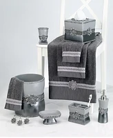 Avanti Braided Cuff Medallion Hand Towel, 16" x 30"