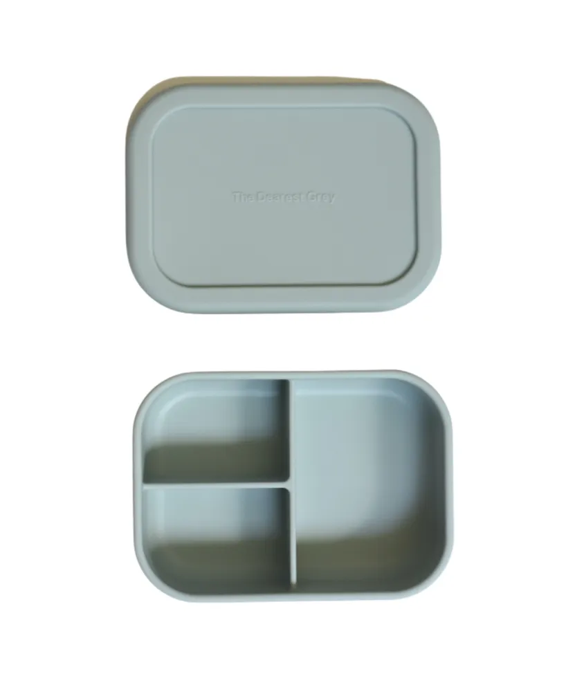 The Dearest Grey Silicone Bento Box