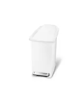 simplehuman 10 Litre Plastic Slim Step Can