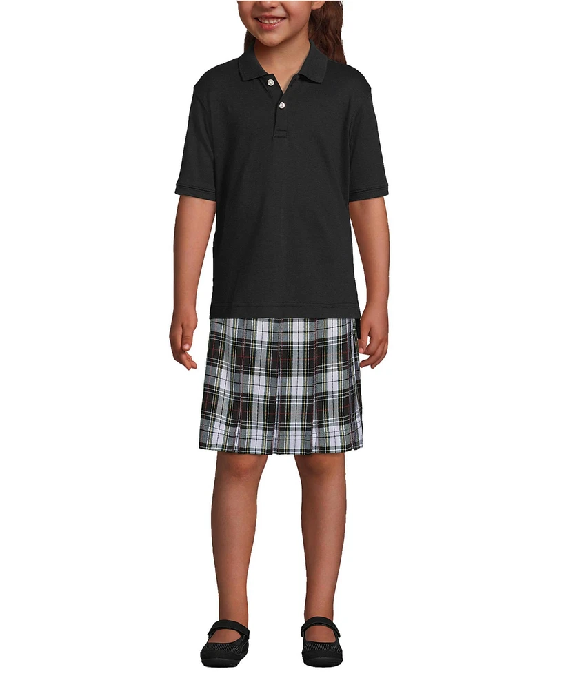Lands' End Kids Short Sleeve Interlock Polo Shirt