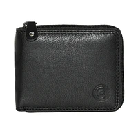 Club Rochelier Men's Zip Around Billfold Wallet