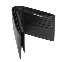 Men's Slim Fold Wallet with Removable Flap