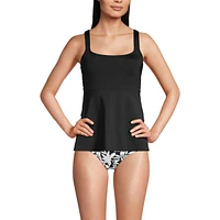 Lands' End Petite Flutter Scoop Neck Tankini Top