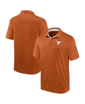 Men's Fanatics Heather Texas Orange Longhorns Classic Homefield Polo Shirt