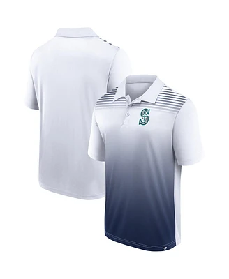 Men's Fanatics White, Navy Seattle Mariners Sandlot Game Polo Shirt