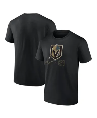 Men's Fanatics Mark Stone Black Vegas Golden Knights Name and Number T-shirt