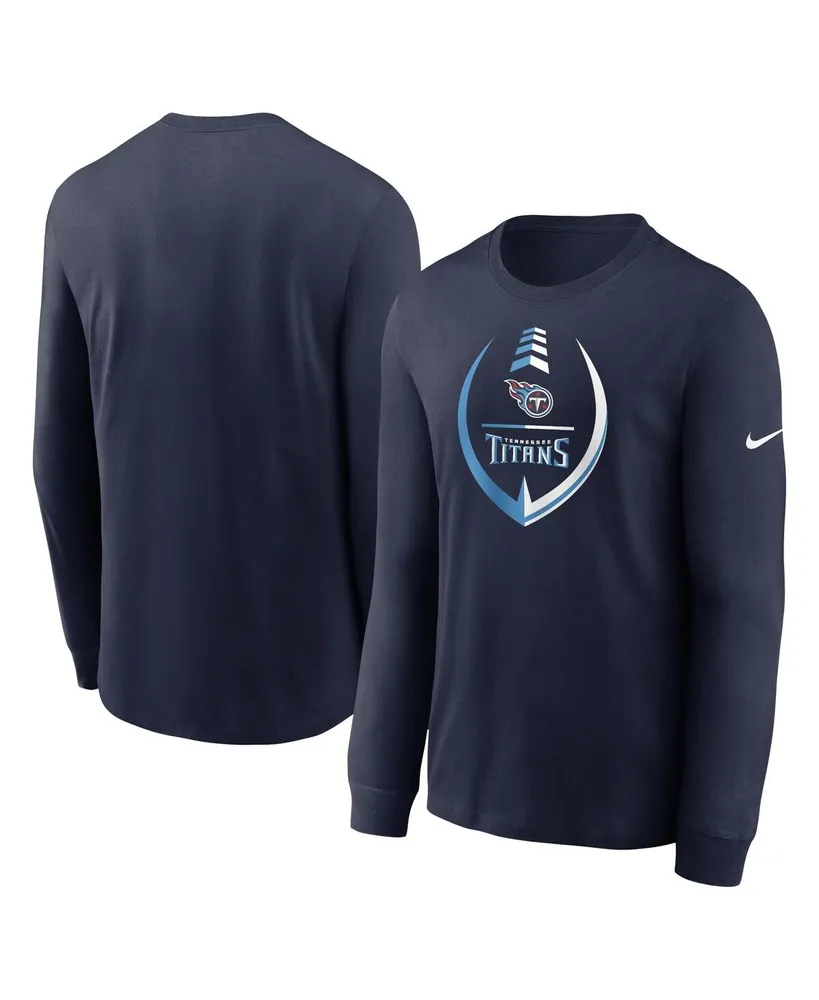 Men's Nike Navy Tennessee Titans Icon Legend Logo Performance Long Sleeve T-shirt