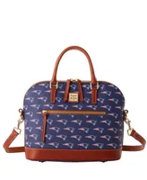 Women's Dooney & Bourke New England Patriots Signature Domed Zip Satchel Purse