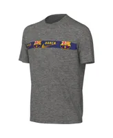 Big Boys and Girls Nike Heather Gray Barcelona Repeat T-shirt