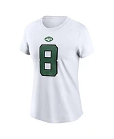 Women's Nike Aaron Rodgers White New York Jets Player Name and Number T-shirt