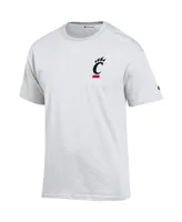 Men's Champion White Cincinnati Bearcats Stack 2-Hit T-shirt