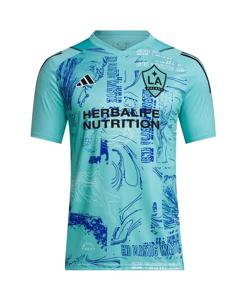 Men's adidas Green La Galaxy 2023 One Planet Replica Jersey