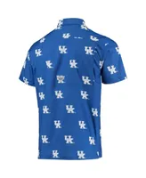 Men's Columbia Royal Kentucky Wildcats Super Slack Tide Omni-Shade Button-Up Shirt