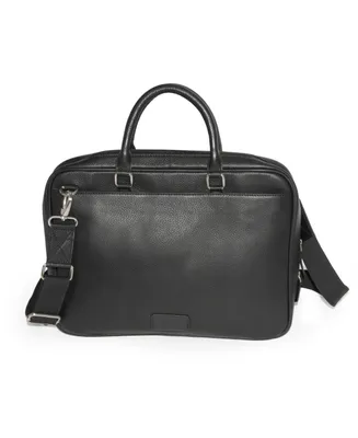 Slim Open Flap Briefcase with Top Handles