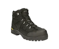 RefrigiWear Men's EnduraMax Warm Insulated Waterproof Black Leather Work Boots