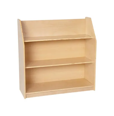 Emma+Oliver Kid'S Bookshelf Or Toy Storage Shelf For Bedroom Or Playroom In Wood Finish With Safe, Kid-Friendly Curved Edges