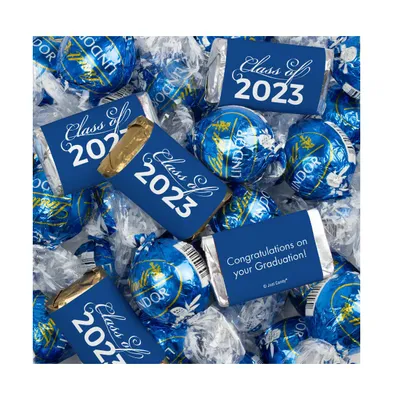 Just Candy 77 Pcs Graduation Party Favors Hershey's Miniatures and Chocolate Truffles by