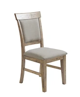 Ink+Ivy Oliver 20" 2 Piece Wood Frame Upholstered Dining Side Chair