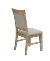 Ink+Ivy Oliver 20" 2 Piece Wood Frame Upholstered Dining Side Chair