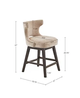 Madison Park Emmett 25.75" High Swivel Counter Stool