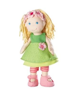 Haba Mali 12" Soft Doll with Blonde Hair and Embroidered Face