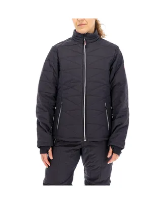 RefrigiWear Women's Warm Lightweight Packable Quilted Ripstop Insulated Jacket
