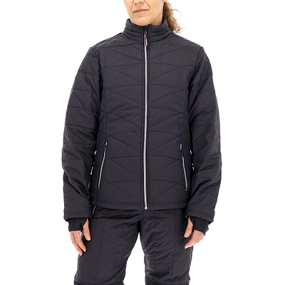 RefrigiWear Women's Warm Lightweight Packable Quilted Ripstop Insulated Jacket