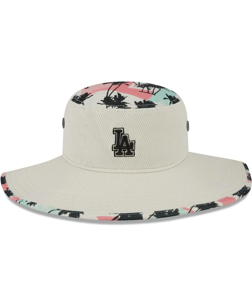 Men's New Era Natural Detroit Tigers Retro Beachin' Bucket Hat