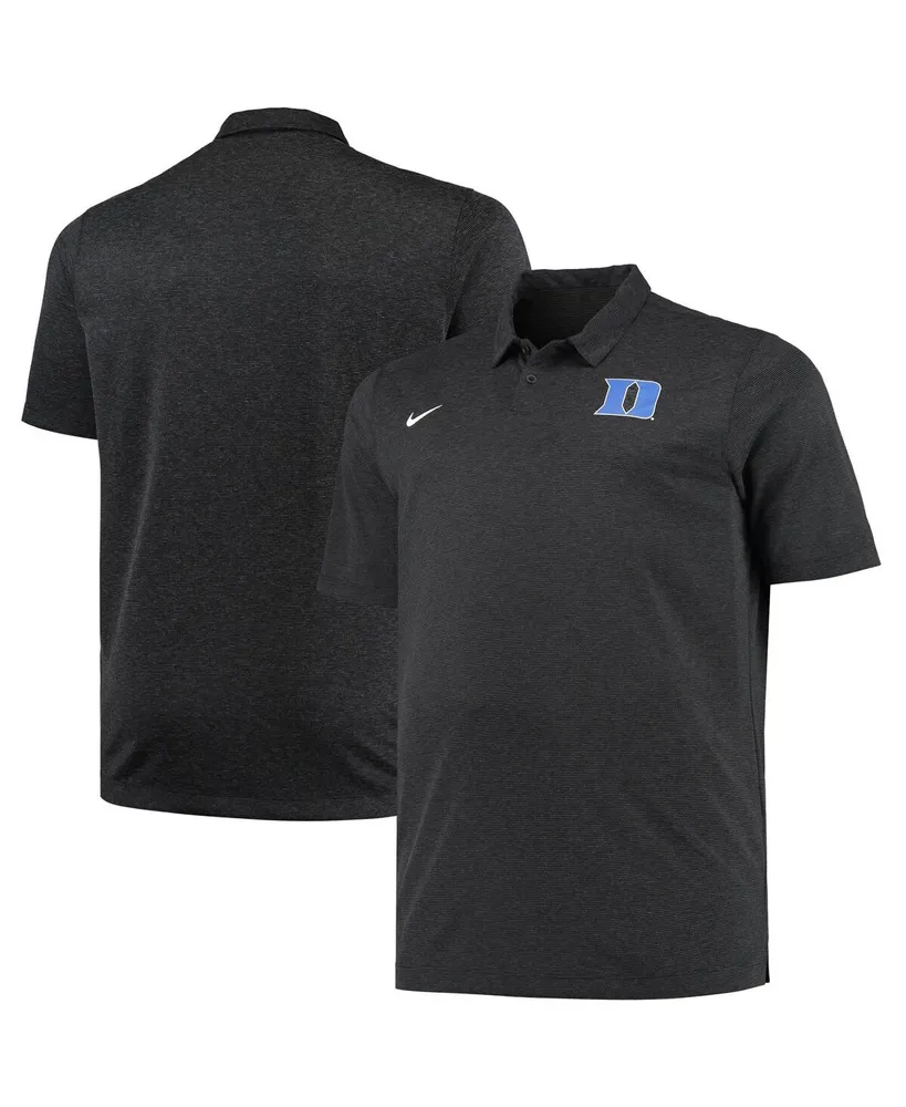 Men's Nike Heathered Black Duke Blue Devils Big and Tall Performance Polo Shirt