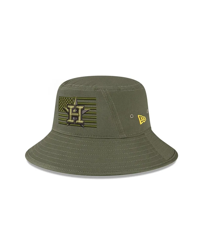 Men's New Era Green Houston Astros 2023 Armed Forces Day Bucket Hat