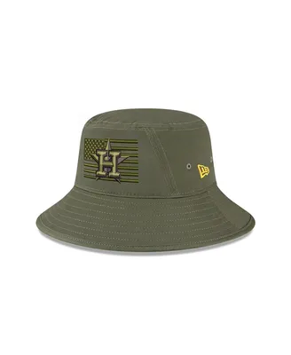 Men's New Era Green Houston Astros 2023 Armed Forces Day Bucket Hat