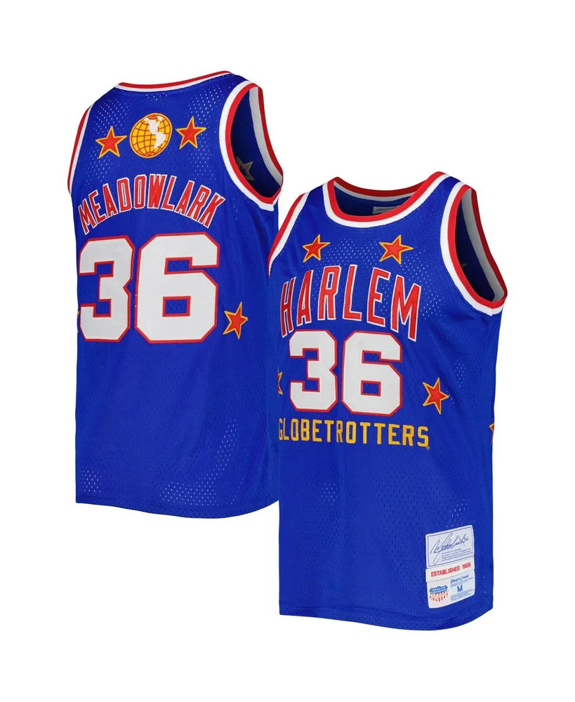 Men's Rings & Crwns Meadowlark Lemon Royal Harlem Globetrotters Swingman Jersey