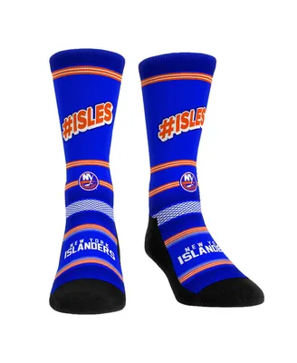 Men's and Women's Rock 'Em Socks New York Islanders Team Slogan Crew