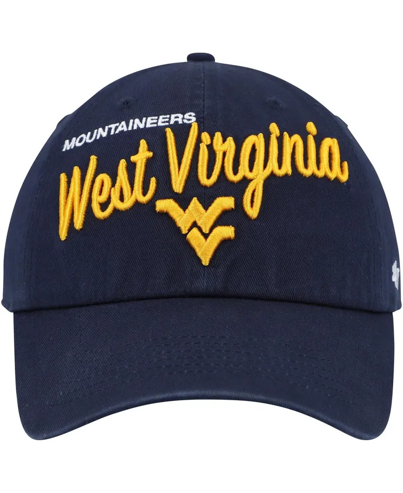 Women's '47 Brand Navy West Virginia Mountaineers Phoebe Clean Up Adjustable Hat