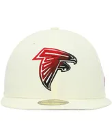 Men's New Era Cream Atlanta Falcons Chrome Color Dim 59FIFTY Fitted Hat