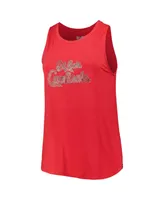 Women's New Era Red St. Louis Cardinals Plus Tank Top