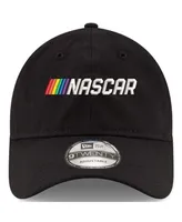 Men's New Era Black Nascar Wordmark Pride 9TWENTY Adjustable Hat