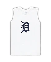 Women's Concepts Sport White, Navy Detroit Tigers Plus Tank Top and Shorts Sleep Set