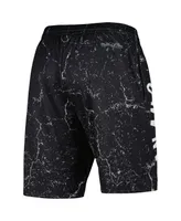 Men's Mitchell & Ness Tim Duncan Black San Antonio Spurs Hardwood Classics Player Burst Shorts