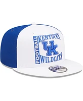 Men's New Era White, Blue Kentucky Wildcats Retro Sport 9FIFTY Snapback Hat