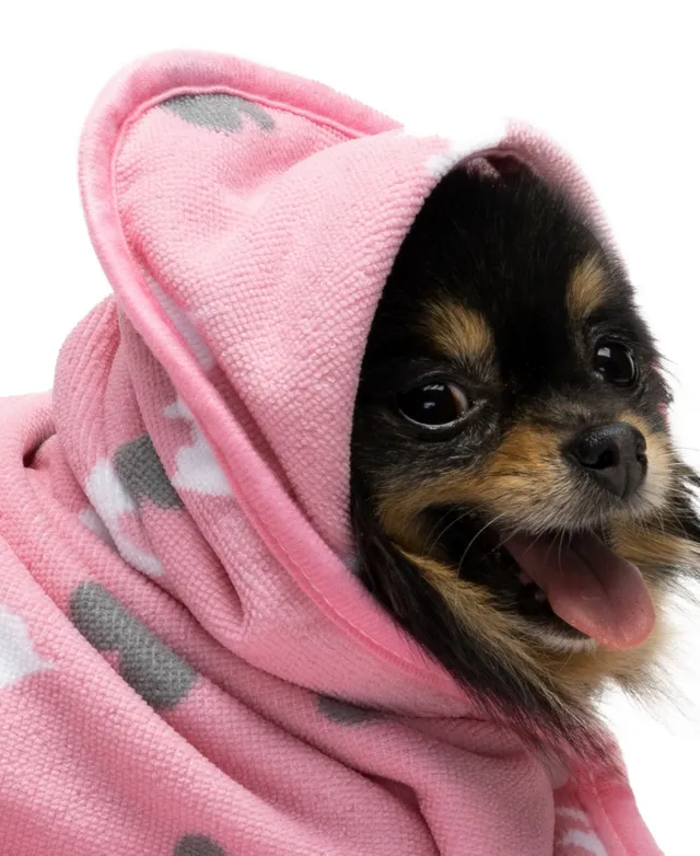 Juicy Couture Hooded Pet Bling Velour Tracksuit for Small Dogs and