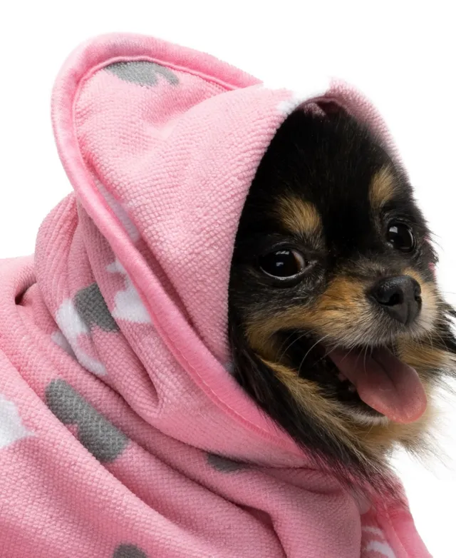 Juicy Couture Hooded Pet Bling Velour Tracksuit for Small Dogs and Cats,  XSmall/Small