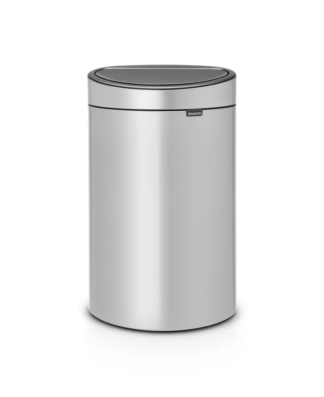 Brabantia Touch Top Trash Can New, 10.6 Gallon, 40 Liter