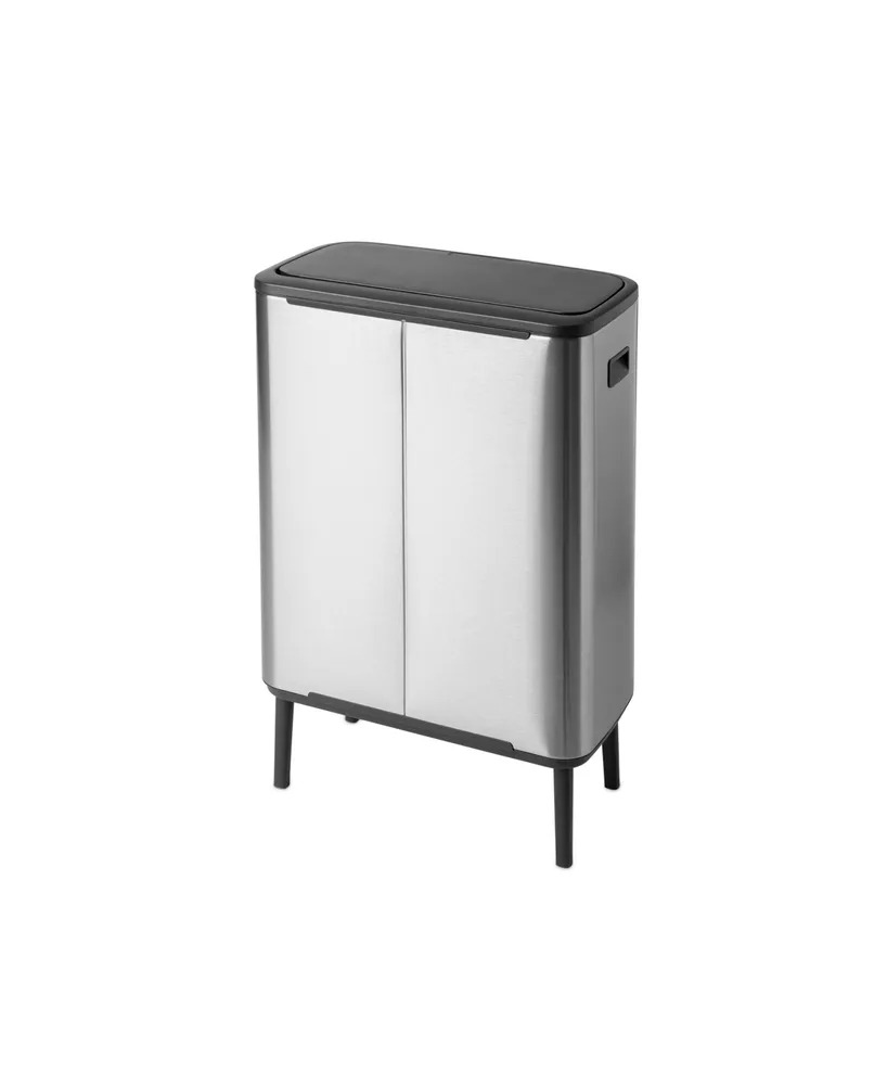 Bo Touch Top Hi Dual Compartment Trash Can, 2 x 8 Gallon