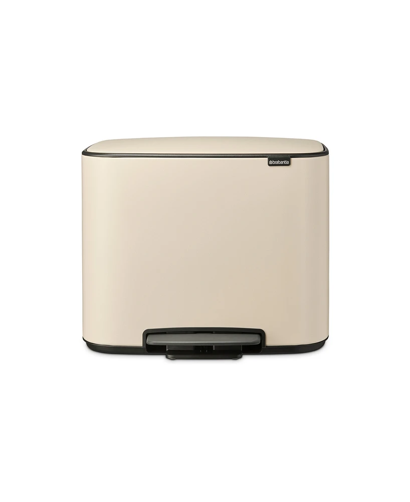 Bo Step on Multi Compartment Trash Can, 3 x Gallon, 11 Liter