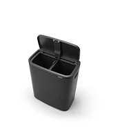 Bo Touch Top Dual Compartment Trash Can, 2 x 8 Gallon