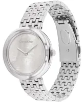 Calvin Klein Women's 2H Quartz Silver-Tone Stainless Steel Bracelet Watch 34mm