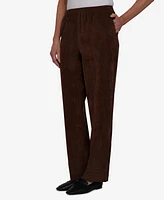 Alfred Dunner Women's Classics Stretch Waist Corduroy Average Length Pants