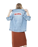 Women's Maternity Mama Denim Jacket