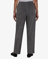 Alfred Dunner Women's Classics Stretch Waist Corduroy Average Length Pants